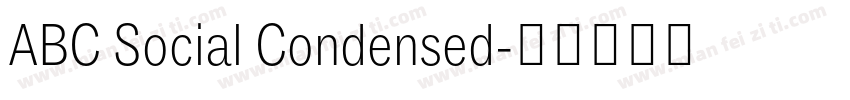 ABC Social Condensed字体转换